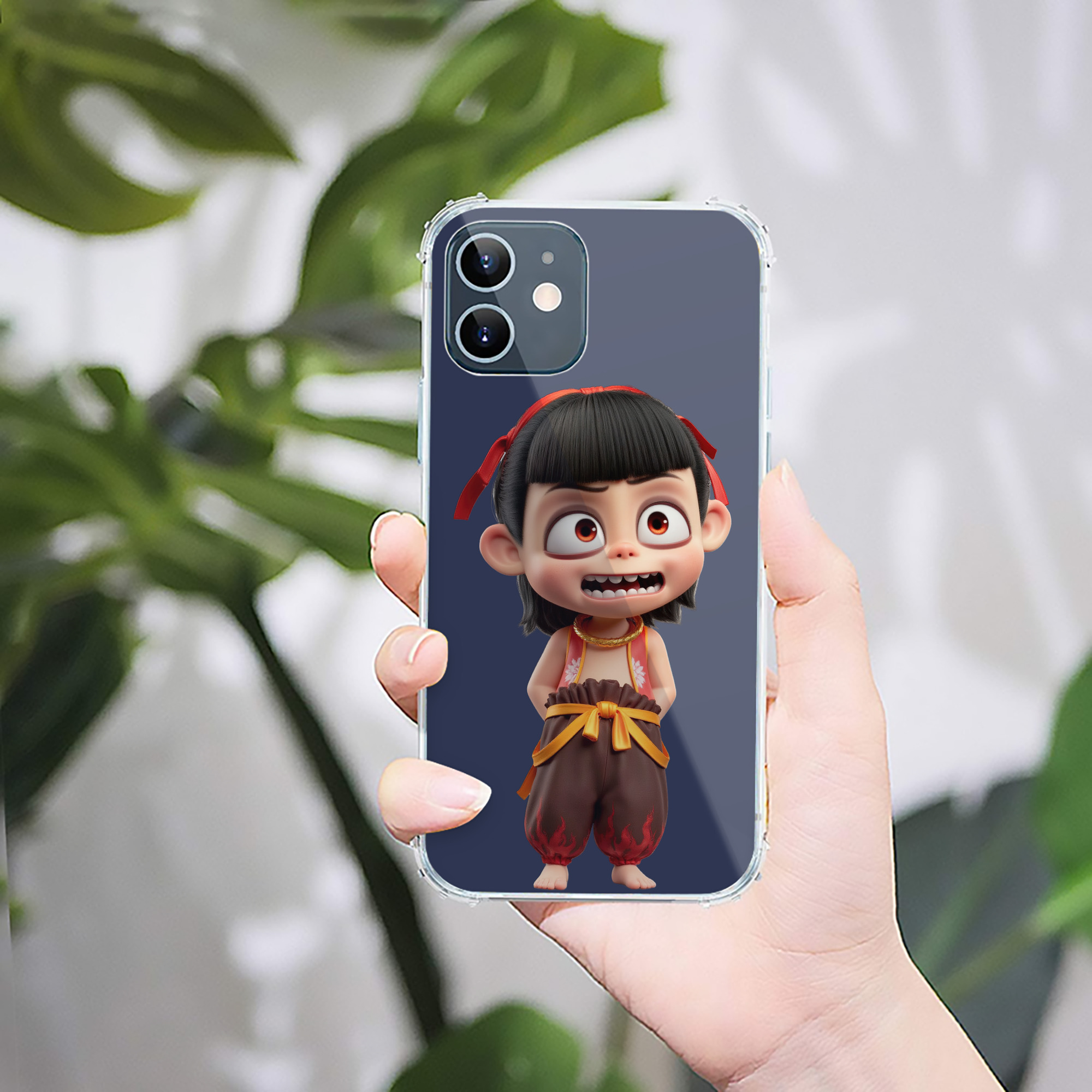 （画像用） Ne Zha 2 ナタ 魔童の大暴れ 【iPhone 12シリーズ対応】透明スマホケース（クリアソフトケース）